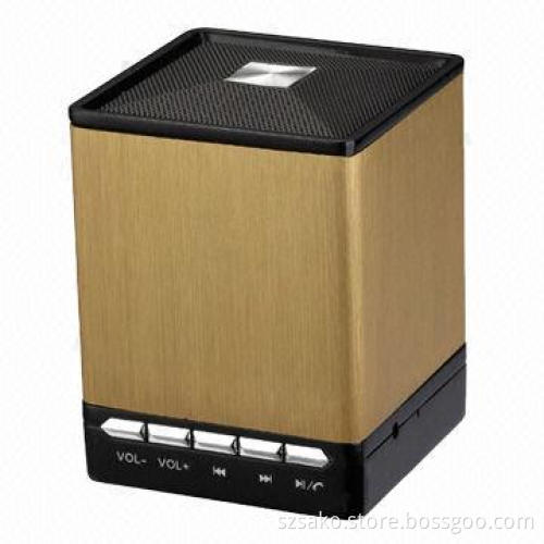 Portable Bluetooth Speaker for Car Stereo Audio Player, Metal Sense Design, Handsfree Call